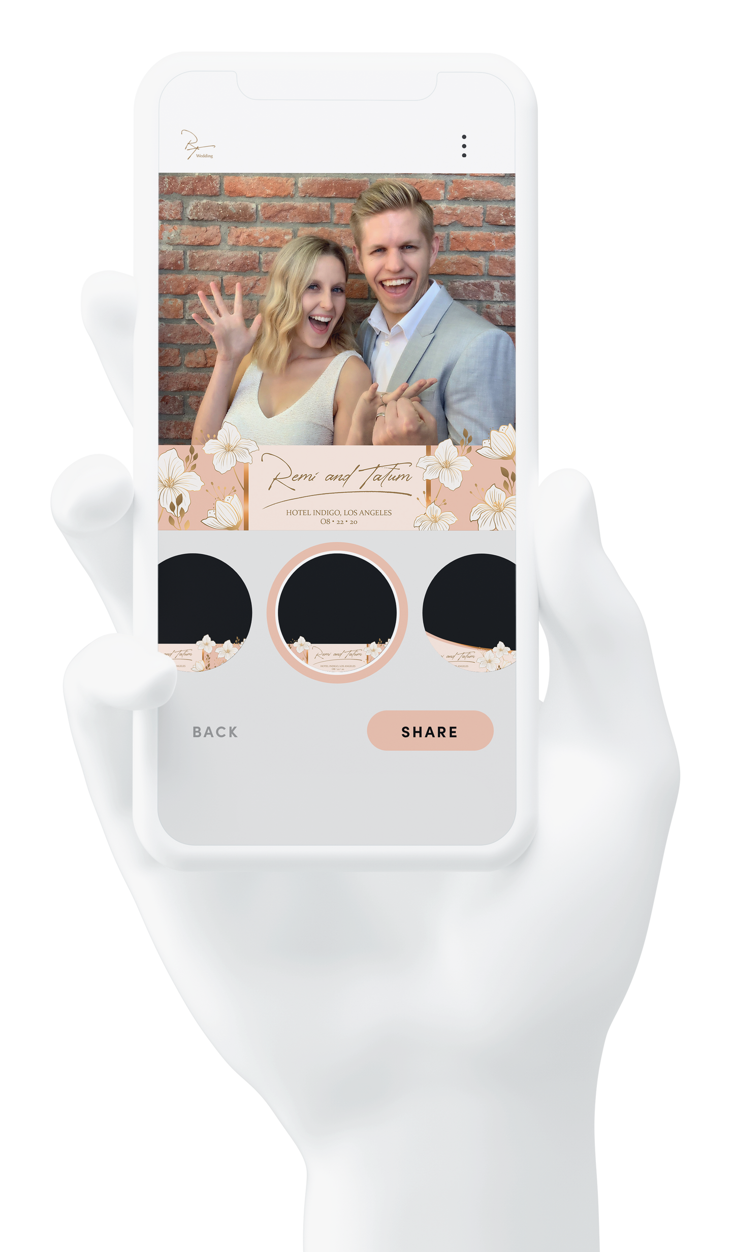 Virtual Booth - Samle bilder fra festen