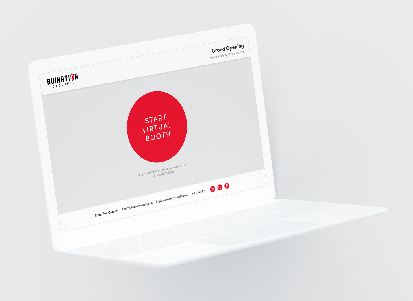 Virtual Booth - Samle bilder fra festen