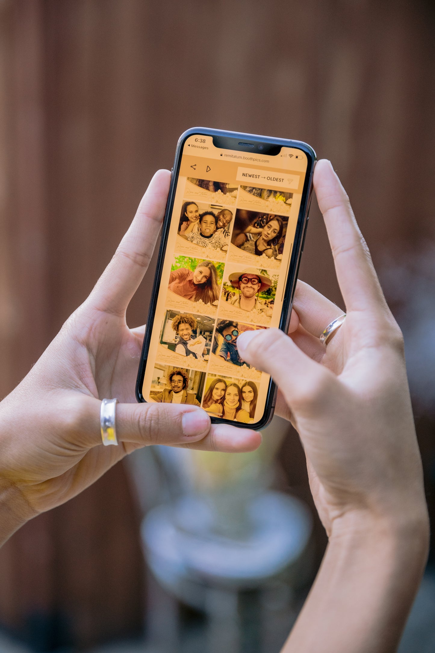 Virtual Booth - Samle bilder fra festen